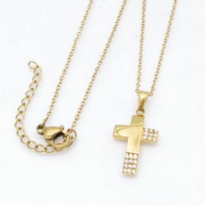 Stainless Steel Stone Necklace - KN303267-KD