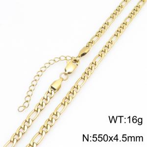 Fashionable jewelry stainless steel NK chain necklace suitable for daily wear - KN303316-KGM