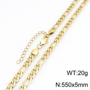 Fashionable jewelry stainless steel NK chain necklace suitable for daily wear - KN303318-KGM