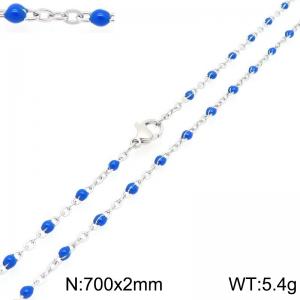 Stainless Steel Resin Necklace - KN303804-Z