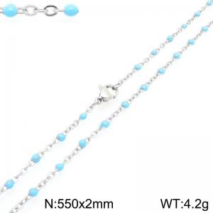 Stainless Steel Resin Necklace - KN303815-Z