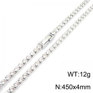 Stainless Steel Stone Necklace - KN304186-TSC