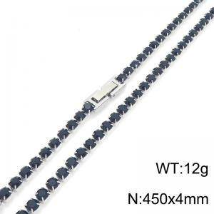 Stainless Steel Stone Necklace - KN304188-TSC