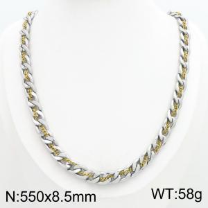 SS Gold-Plating Necklace - KN304193-TSC