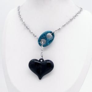 Stainless Steel Necklace - KN304595-NJ