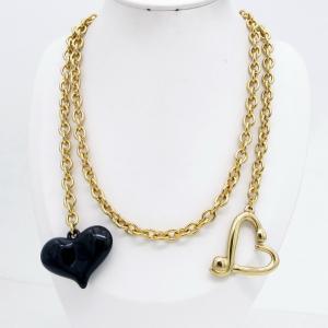 SS Gold-Plating Necklace - KN304601-NJ