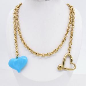 SS Gold-Plating Necklace - KN304612-NJ