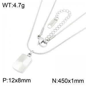 Stainless Steel Necklace - KN304647-HR