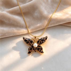 SS Gold-Plating Necklace - KN304664-SXSJ