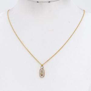 SS Gold-Plating Necklace - KN304691-CQ