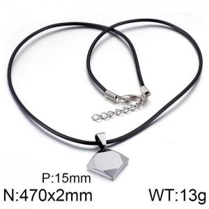 Stainless steel with Tungsten Necklace - KN31669-TS