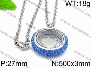 Stainless Steel Stone Necklace - KN33196-Z