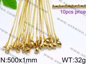 Staineless Steel Small Gold-plating Chain - KN33523-KJ