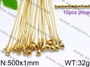 Staineless Steel Small Gold-plating Chain - KN33523-KJ