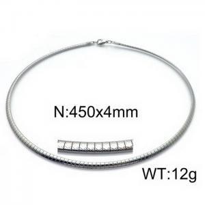 Stainless Steel Necklace - KN33838-Z