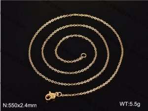 Staineless Steel Small Gold-plating Chain - KN35437-Z