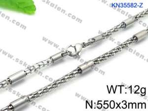 Stainless Steel Necklace - KN35582-Z