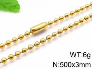 Staineless Steel Small Gold-plating Chain - KN35644-Z