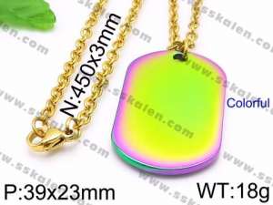 SS Gold-Plating Necklace - KN35650-Z