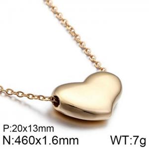 SS Gold-Plating Necklace - KN35789-JE