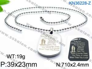 Stainless Steel Necklace - KN36228-Z