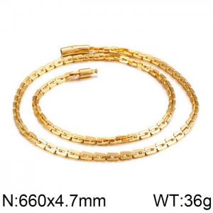 SS Gold-Plating Necklace - KN37350-K