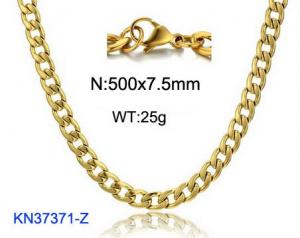 SS Gold-Plating Necklace - KN37371-Z