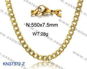 SS Gold-Plating Necklace - KN37372-Z