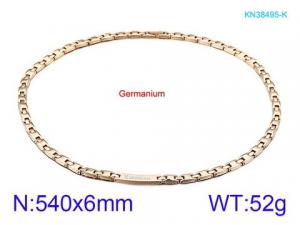 SS Gold-Plating Necklace - KN38495-K