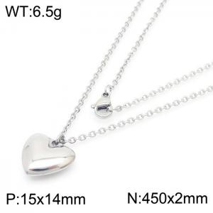 Stainless Steel Necklaces - KN41471-Z