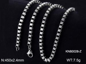 Stainless Steel Necklace - KN80028-Z