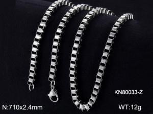 Stainless Steel Necklace - KN80033-Z
