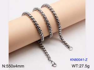 Stainless Steel Necklace - KN80041-Z