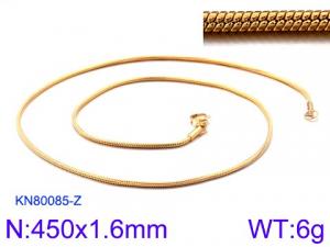 Staineless Steel Small Gold-plating Chain - KN80085-Z