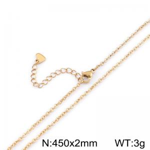 Staineless Steel Small Gold-plating Chain - KN80093-Z