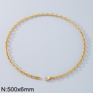 Staineless Steel Small Gold-plating Chain - KN8072-Z