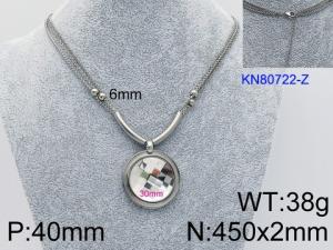Stainless Steel Necklace - KN80722-Z