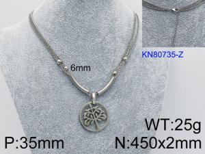 Stainless Steel Necklace - KN80735-Z