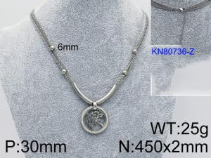 Stainless Steel Necklace - KN80736-Z