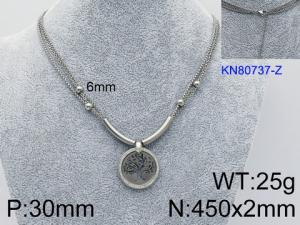 Stainless Steel Necklace - KN80737-Z