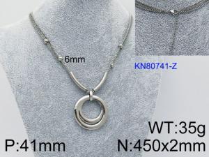 Stainless Steel Necklace - KN80741-Z