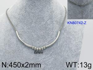 Stainless Steel Necklace - KN80742-Z