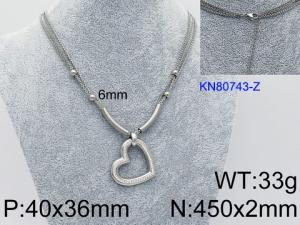 Stainless Steel Necklace - KN80743-Z