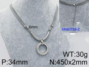 Stainless Steel Necklace - KN80758-Z