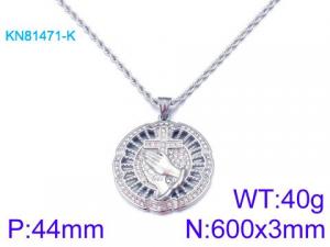 Stainless Steel Necklace - KN81471-K