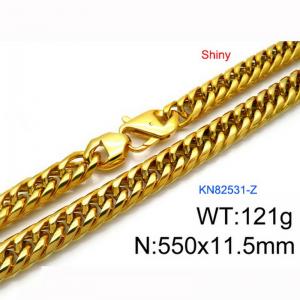 SS Gold-Plating Necklace - KN82531-Z