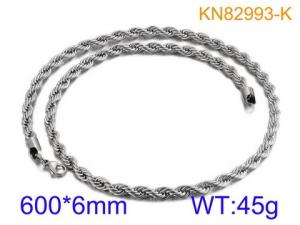 Stainless Steel Necklace - KN82993-K