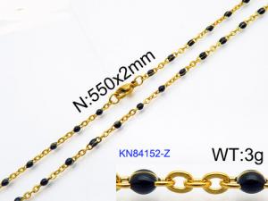 Staineless Steel Small Gold-plating Chain - KN84152-Z