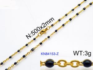 Staineless Steel Small Gold-plating Chain - KN84153-Z
