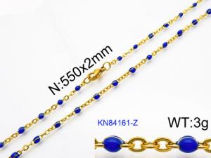 Staineless Steel Small Gold-plating Chain - KN84161-Z